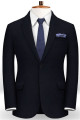 Dark Blue Newest Two Pieces Men Suits | Business Notch Lapel Tuxedo for Men