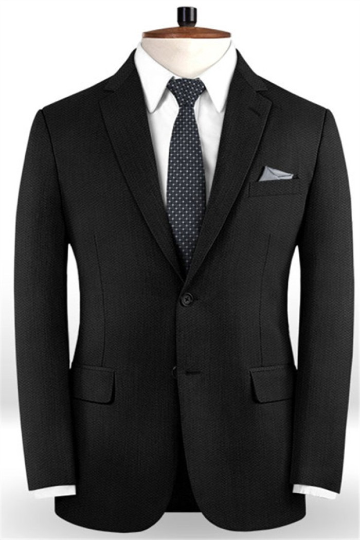 Ronnie Black Latest Designs Notched Lapel Formal Business Men Suits